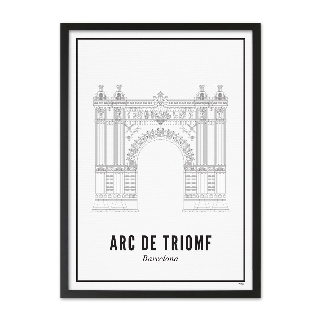 Poster of Barcelona - Arc de Triomf | WIJCK.